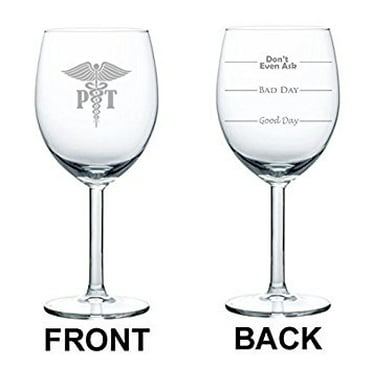 17 oz Stemless Wine Glass Funny Two Sided Good Day Bad Day Dont Even Ask RN Registered Nurse MIP SYNCHKG083999 